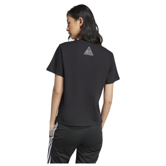 Adidas Γυναικεία κοντομάνικη μπλούζα House of Tiro Metallic Graphic Tee